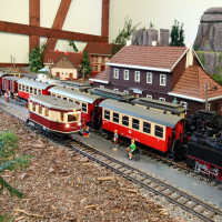 20. Modellbahnausstellung im Sächsisch-Böhmischen Bauernmarkt Röhrsdorf