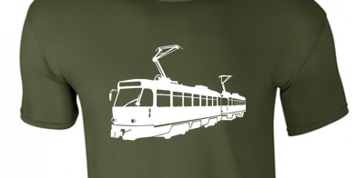 Tatra Bahn Strassenbahn Maenner T Shirt 1725 1